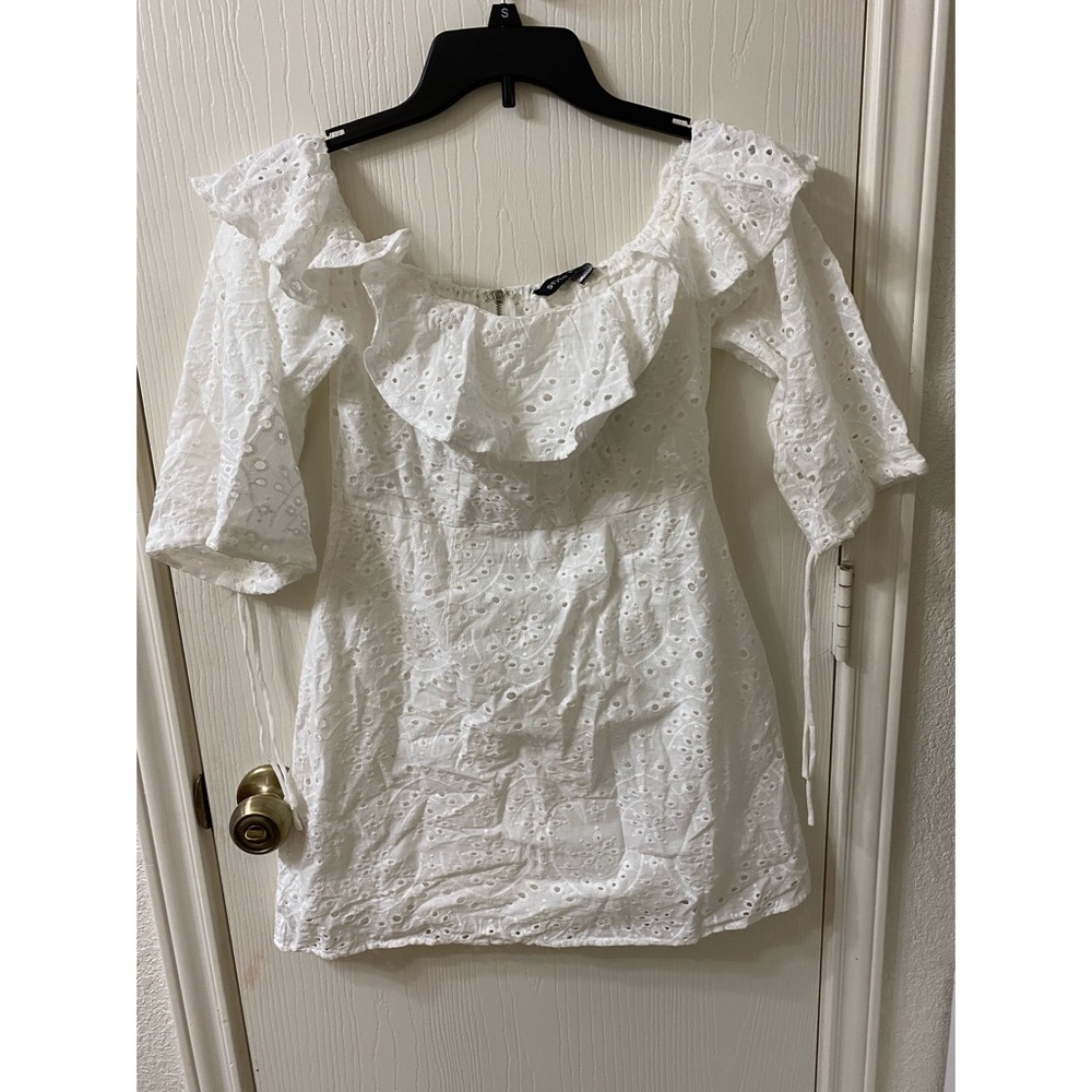 White off the shoulder dress